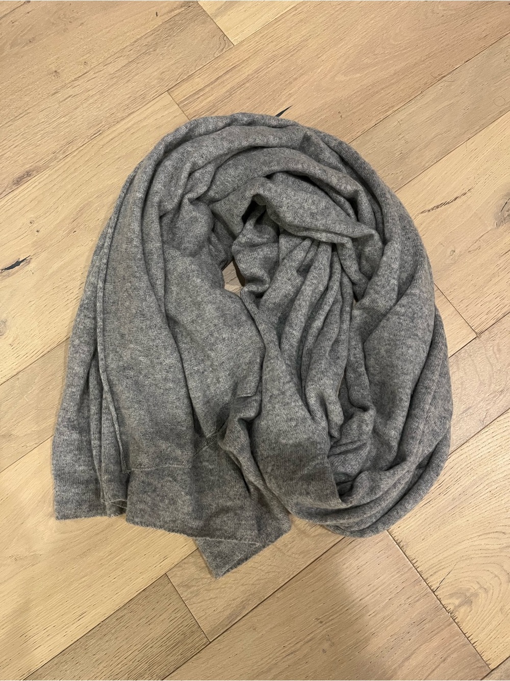 James perse grey cashmere blanket scarf